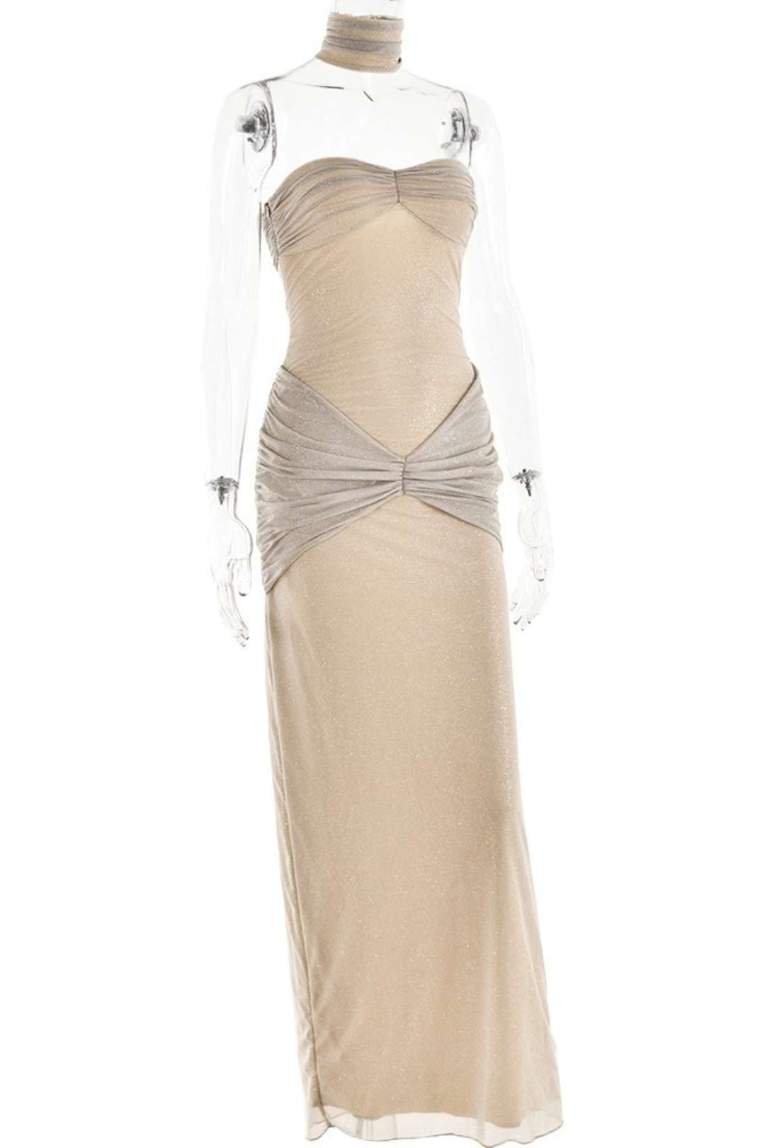 Backless Splicing Fishtail Dress Long Dress