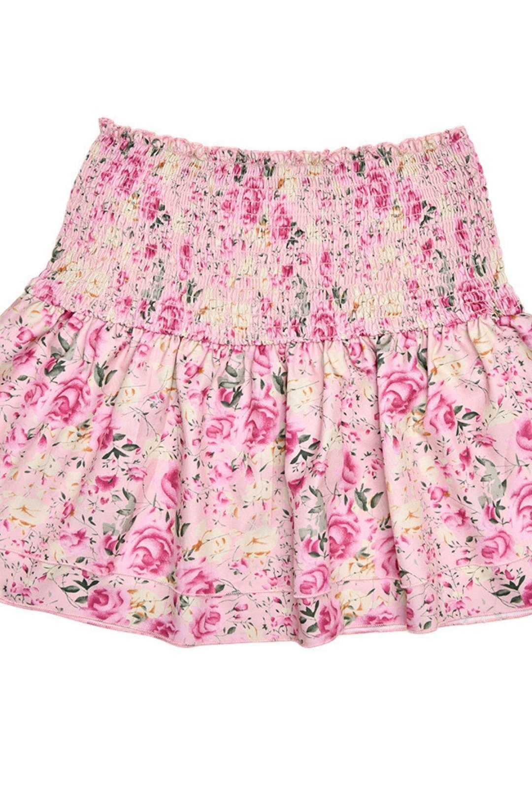 Halter Neck V-neck Backless Top Floral Skirt Two-piece Set