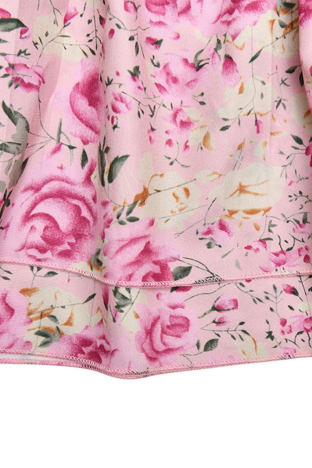 Halter Neck V-neck Backless Top Floral Skirt Two-piece Set