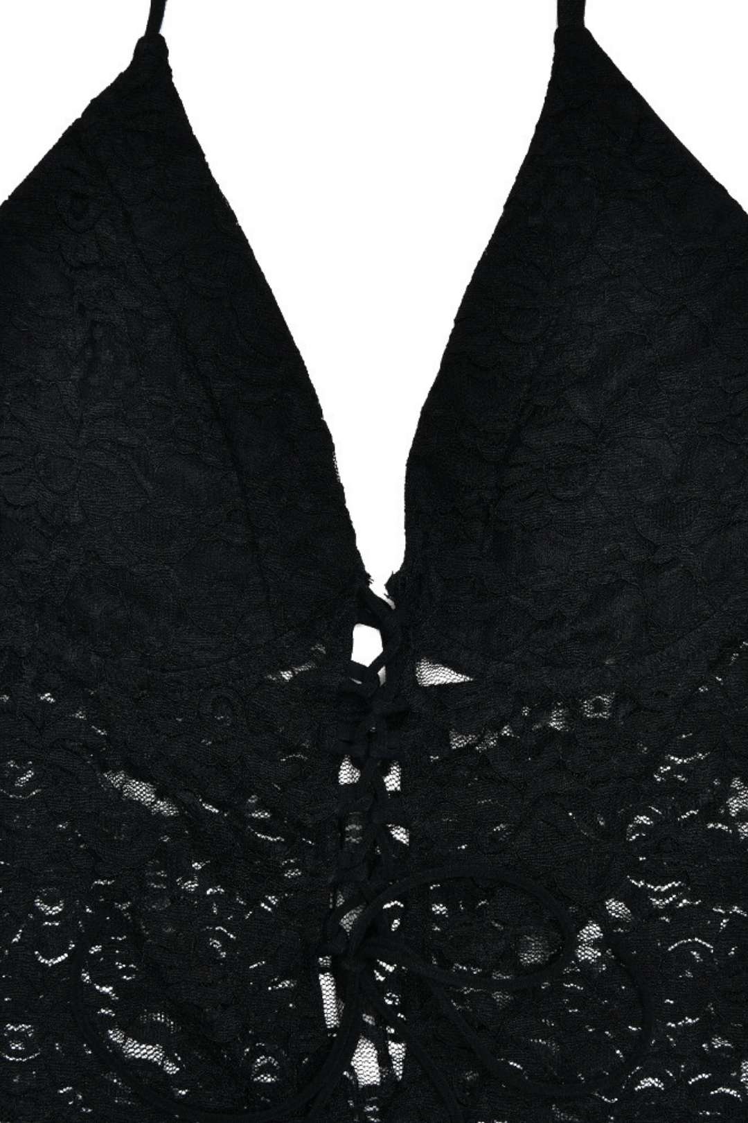 Lace See-through Backless Halter Neck Slim Jumpsuit