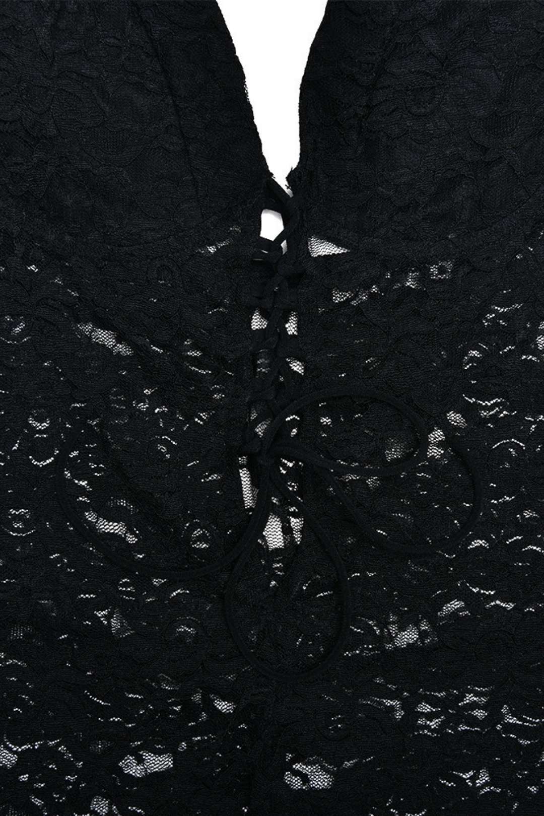 Lace See-through Backless Halter Neck Slim Jumpsuit