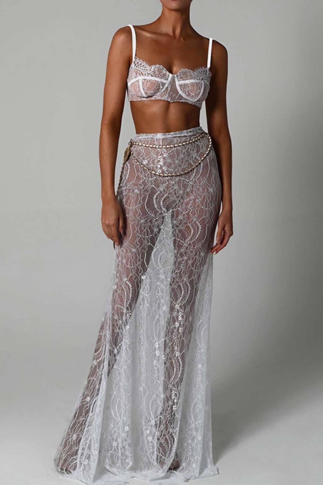 Sexy Evening Dress Floor-length Fishtail Long Skirt Suit