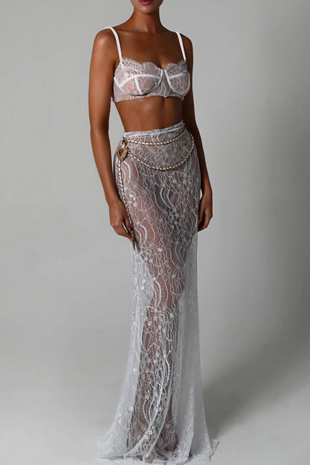 Sexy Evening Dress Floor-length Fishtail Long Skirt Suit