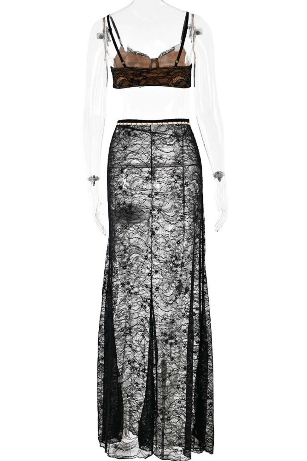 Sexy Evening Dress Floor-length Fishtail Long Skirt Suit