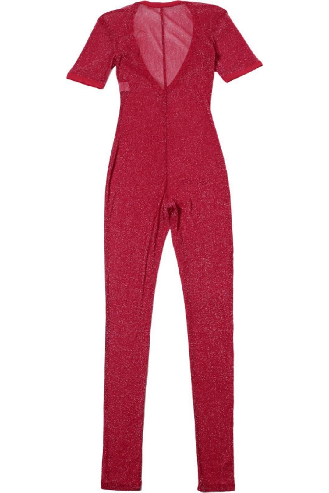 Short-sleeved High-waist Tight Jumpsuit