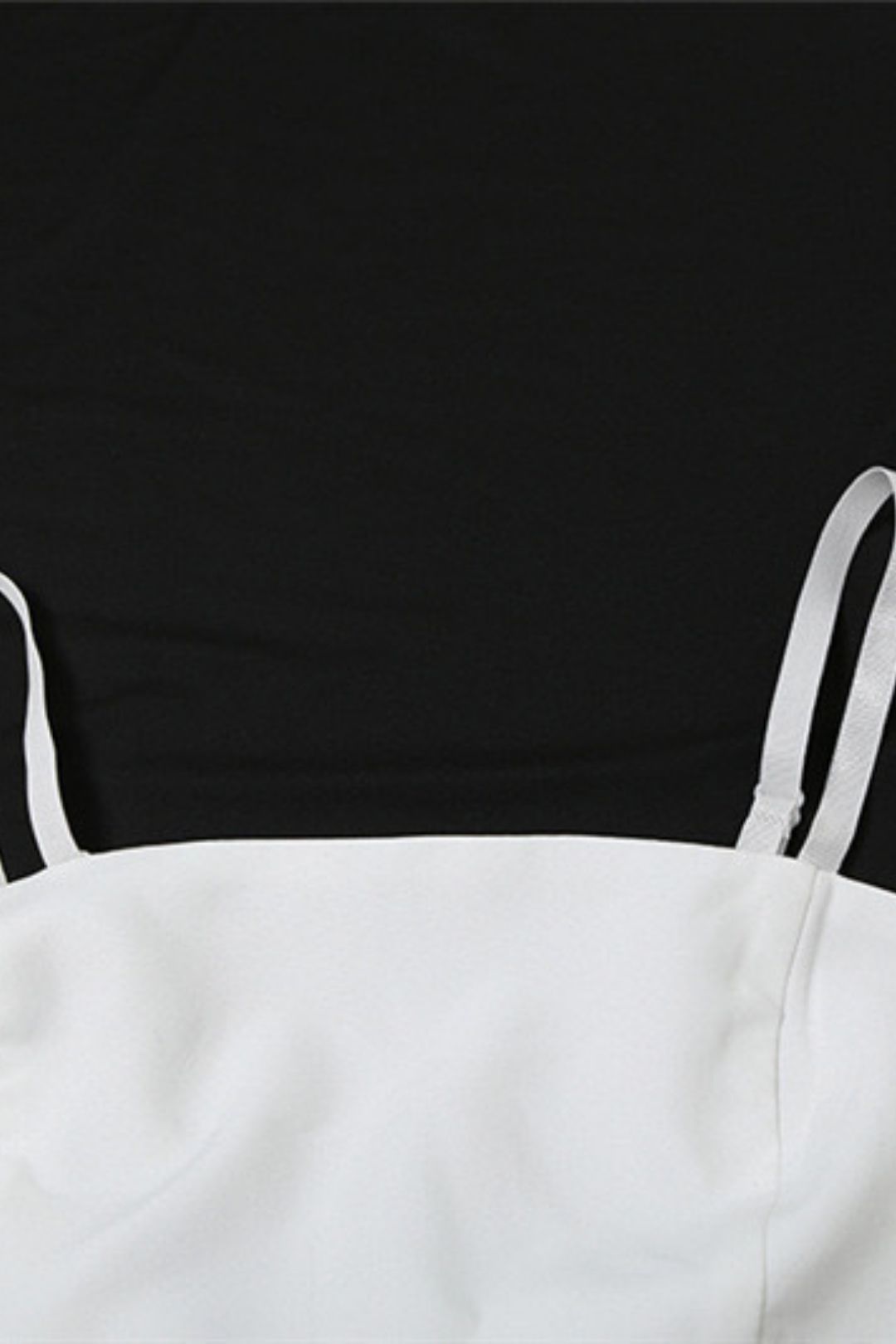 Camisole Strappy Short Top Puffy Skirt Suit