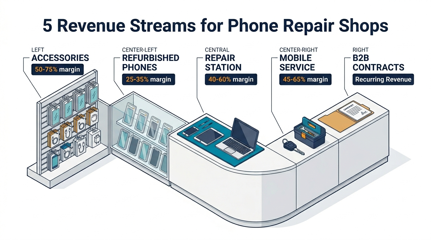 Beyond Phone Repairs: 5 Profitable Revenue Streams for Repair Shops in 2026