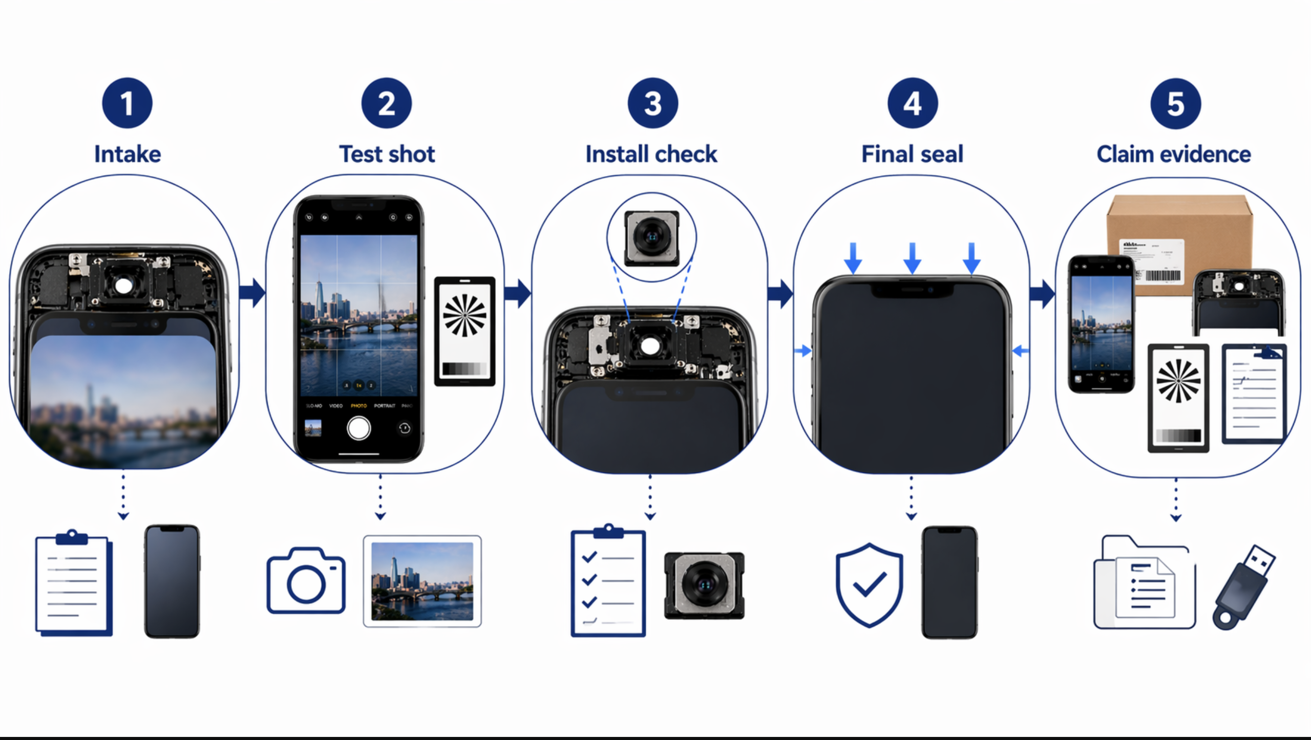 Evidence workflow for camera complaint handling