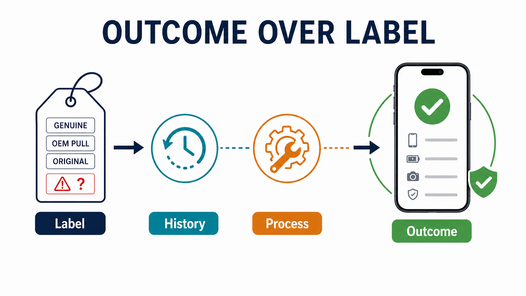 Buy the repair outcome not just the supplier label