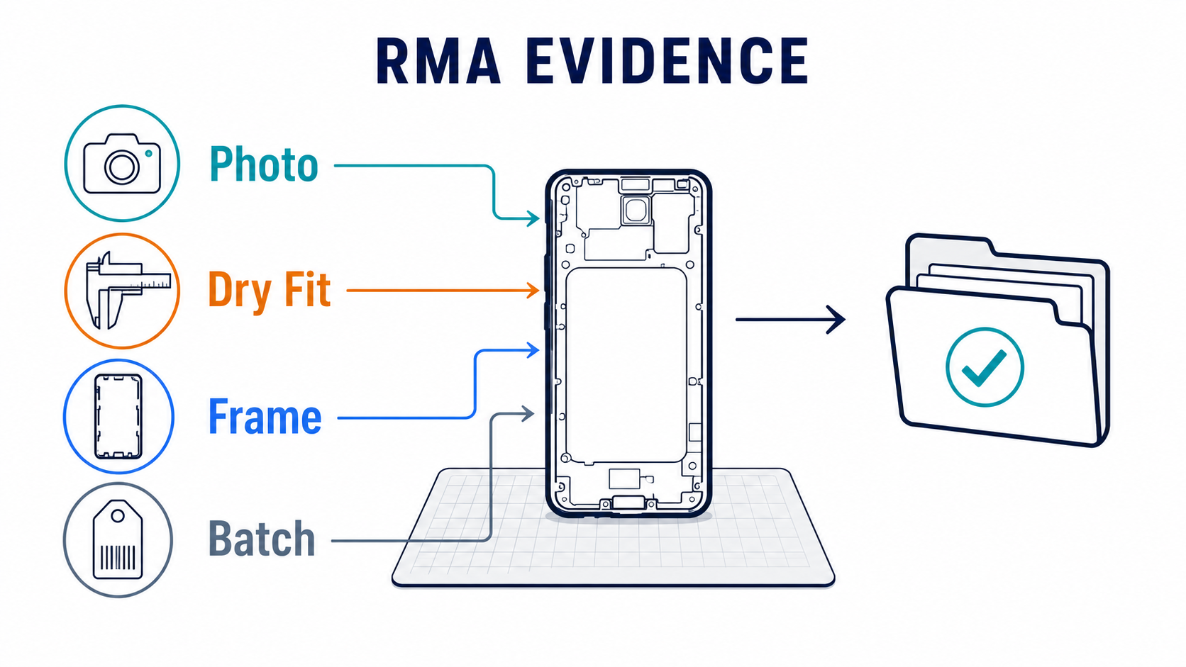Fitment evidence needed for replacement screen RMA