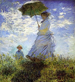 Woman with Parasol (The Passeio) – Claude Monet