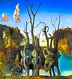 Cygnes Réfléchissants Éléphants - Salvador Dalí