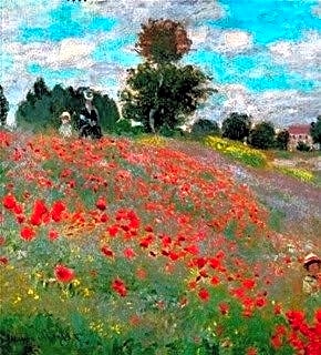 Le Champ de Pivoines à Argenteuil - Claude Monet