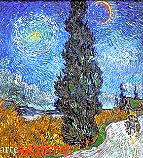 Route aux Cypres et à la Étoile, de Vincent van Gogh