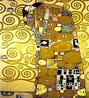 Le Frise Stoclet - L'Étreinte, de Gustav Klimt