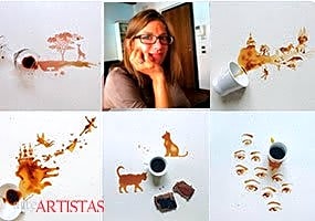Arte com café de Giulia Bernardelli