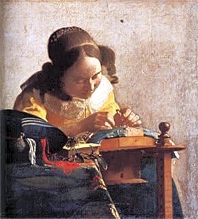 La Tricoteuse - Johannes Vermeer
