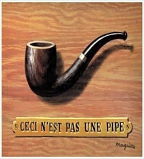 La Trahison des Images de René Magritte (Ceci n'est pas une pipe)