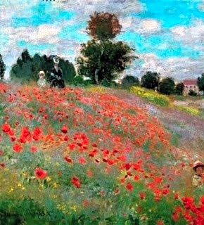 Le Champ de Pivoines à Argenteuil - Claude Monet