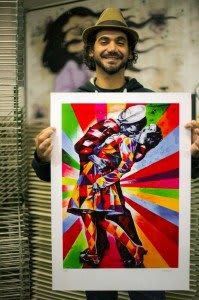 Eduardo Kobra en Explosión de Amor - Eduardo Kobra