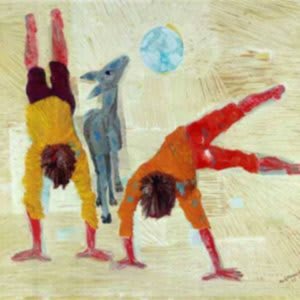 Biografia de Candido Portinari - Meninos Brincando, 1955