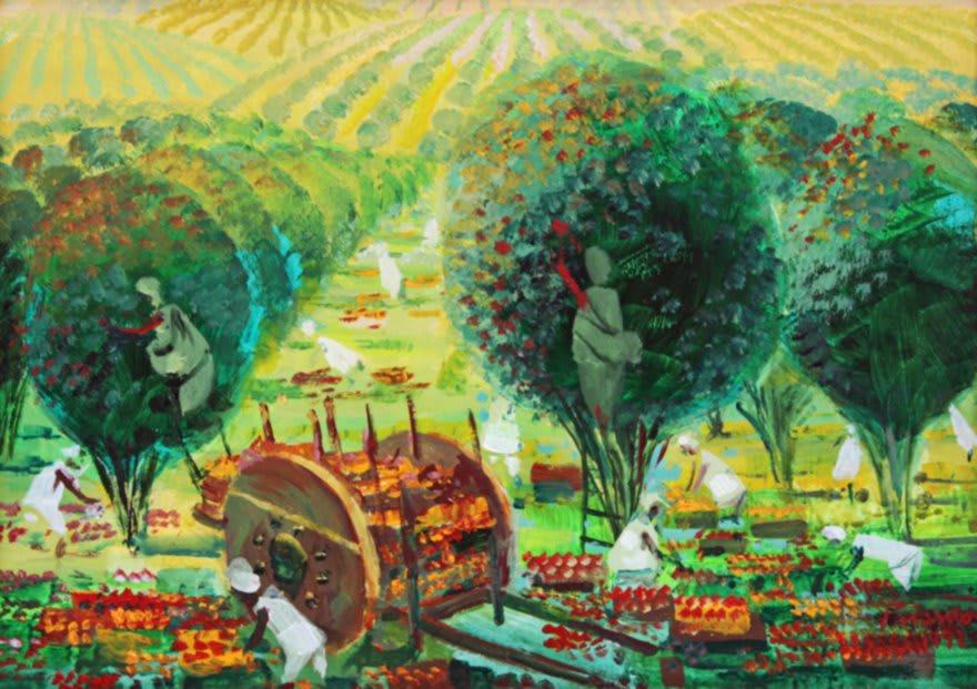 biography of Enrico Bianco - Colheita de Laranja