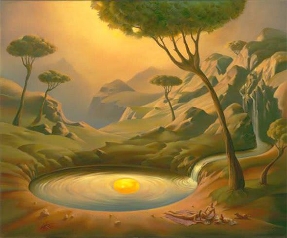 Vladimir Kush - Breakfast on the Lake