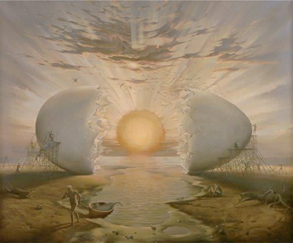 Vladimir Kush - Dawn Near the Ocean