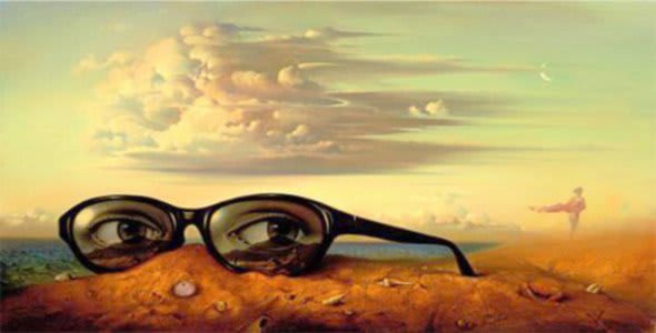 Vladimir Kush - Forgotten Glasses