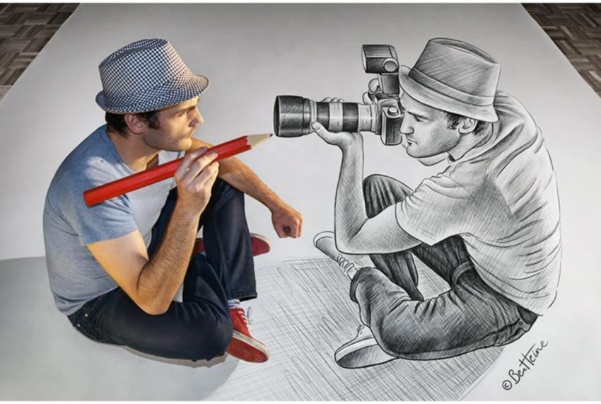 Ben Heine - pencil X camera