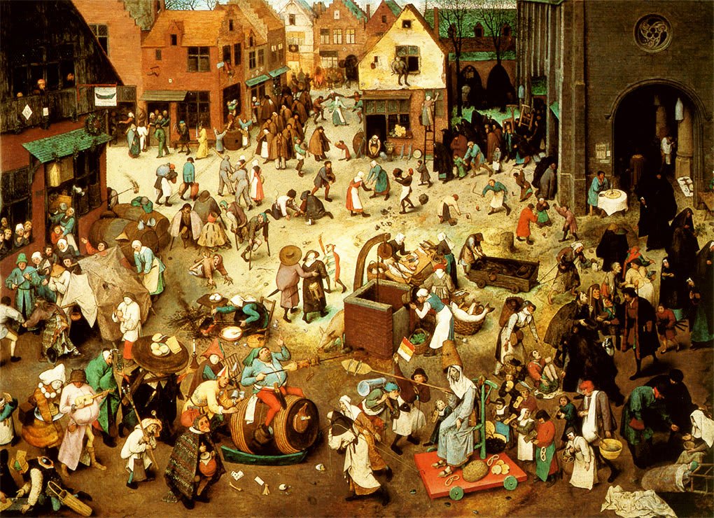 La lucha entre el Carnaval y la Cuaresma. Pieter Bruegel