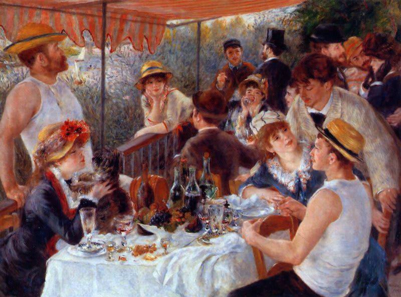 Auguste Renoir Major Works - Luncheon of the Boating Party