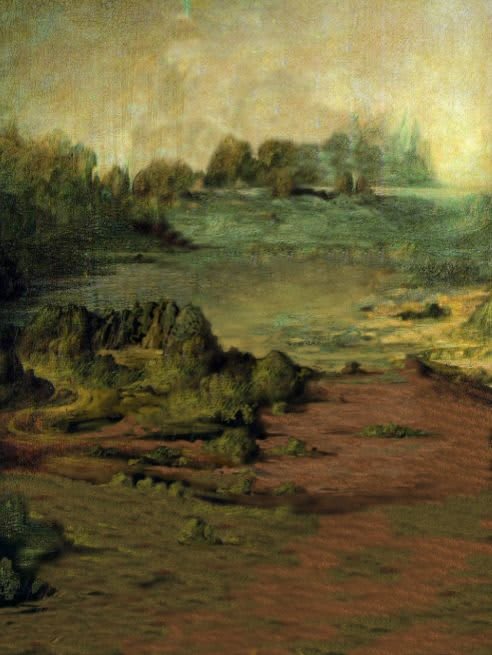 Mona Lisa - Leonardo da Vinci - paisaje