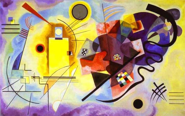 Amarillo, Rojo, Azul - Wassily Kandinsky