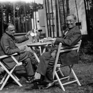Paul Klee e Wassily Kandinsky em Dessau. Alemanha. 1929