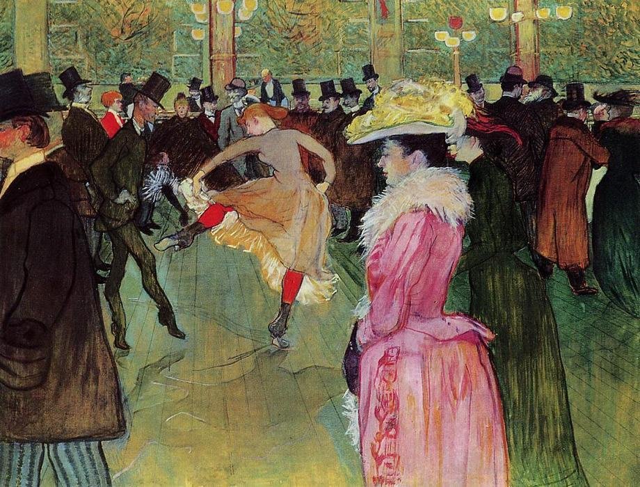 The Dance at the Moulin Rouge, by Toulouse-Lautrec