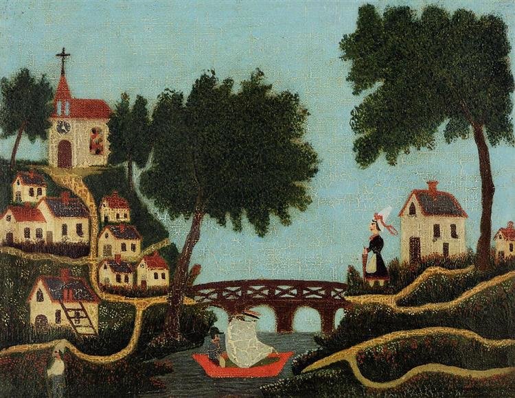 Paisagem com Ponte. Henri Rousseau. 1877