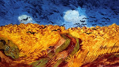 Wheat Field with Crows. Vincent van Gogh. 1890 - Oil on Canvas (50.5 x 103) - Location: Van Gogh Museum, Amsterdam