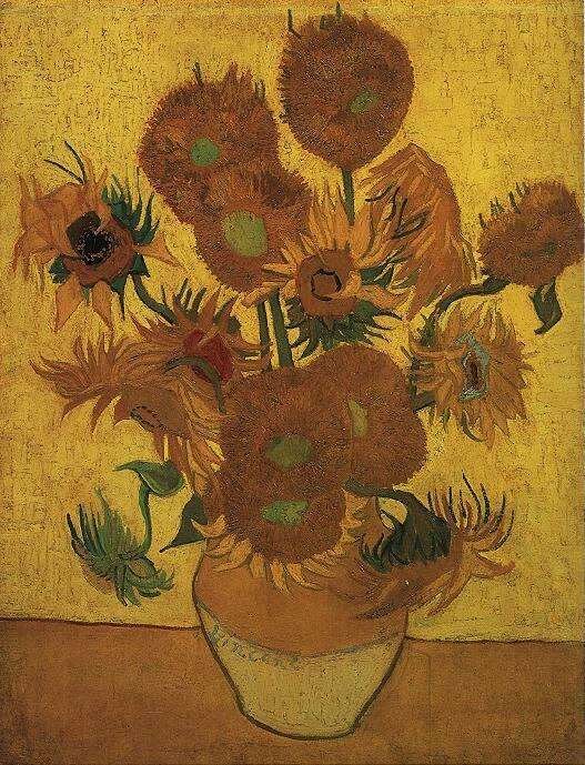 Jarrón con Quince Girasoles. 1889. <em><strong>Museo Van Gogh</strong></em>, Ámsterdam