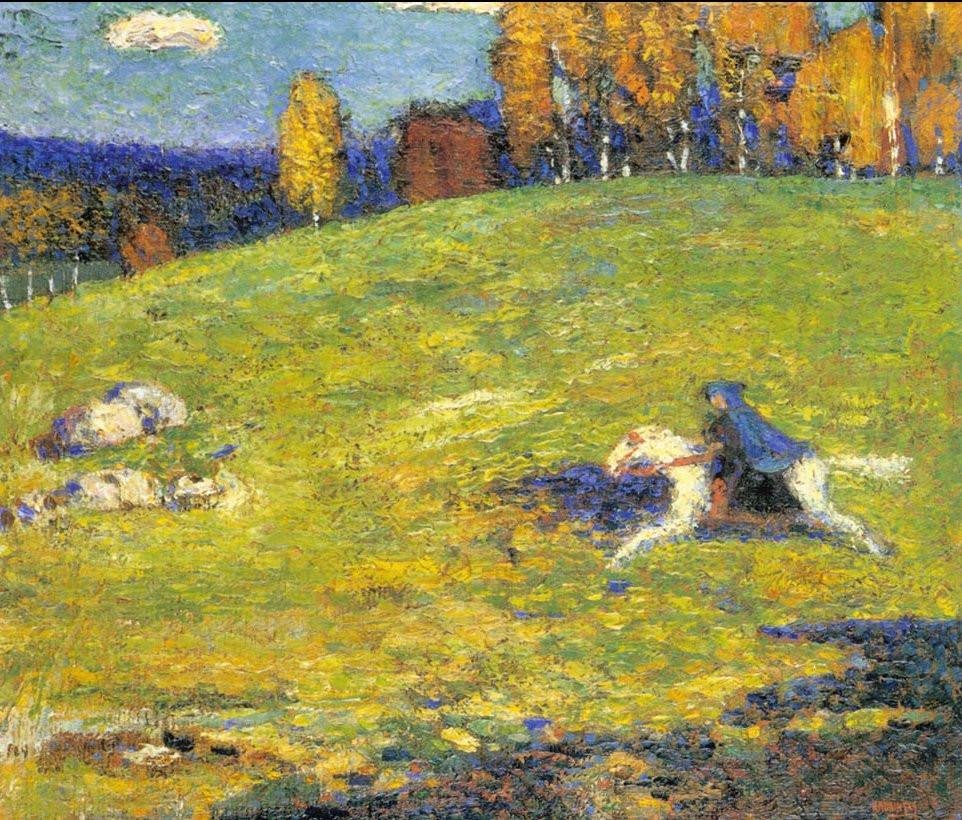 The Blue Rider. Wassily Kandinsky. 1903 (Expressionism)