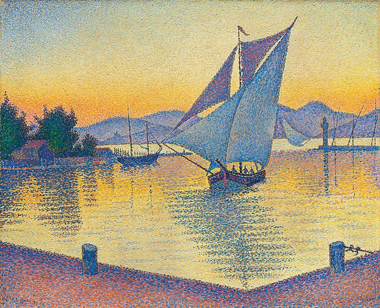 Atardecer en Saint-Tropez. Paul Signac. 1892