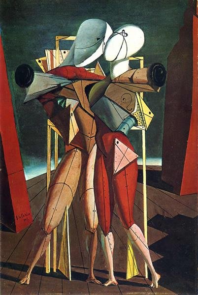 Heitor y Andrómaca. Giorgio de Chirico. 1912