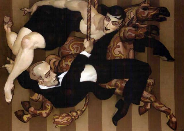 Escena de baile en una obra de Juarez Machado