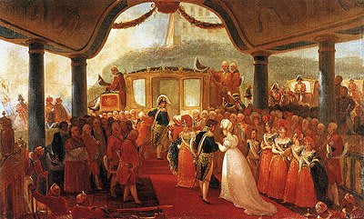 Pintura de Jean-Baptiste Debret que representa una escena histórica