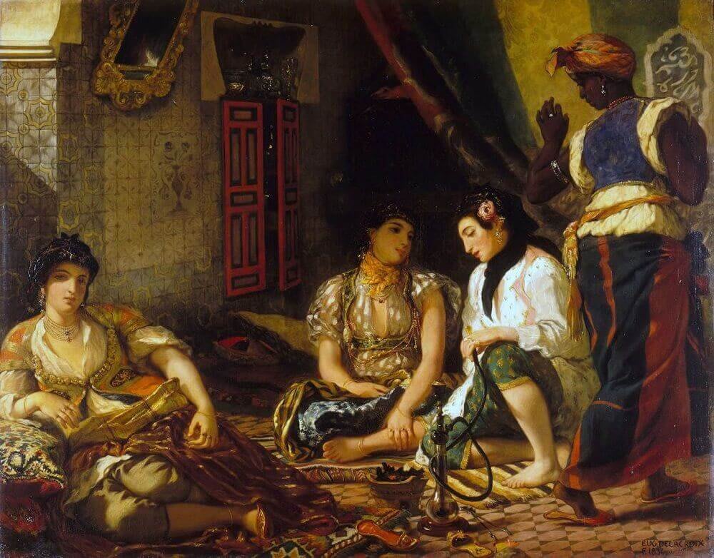 Mujeres de Argel de Eugène Delacroix