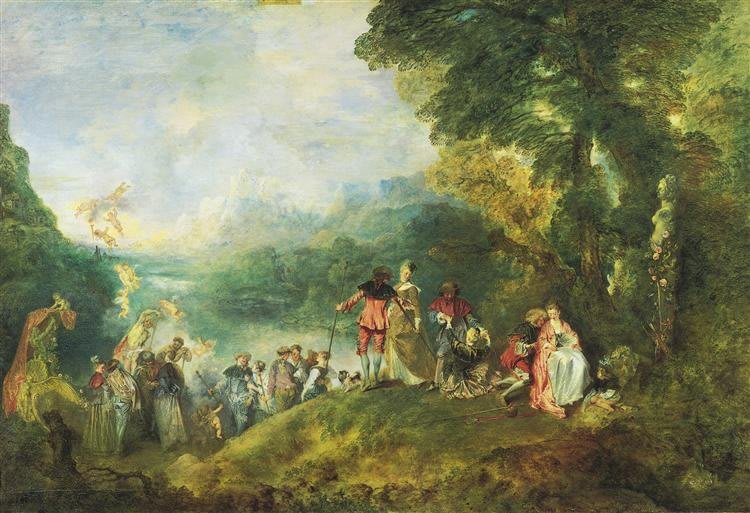 Peregrinación a la isla de Citera de Antoine Watteau