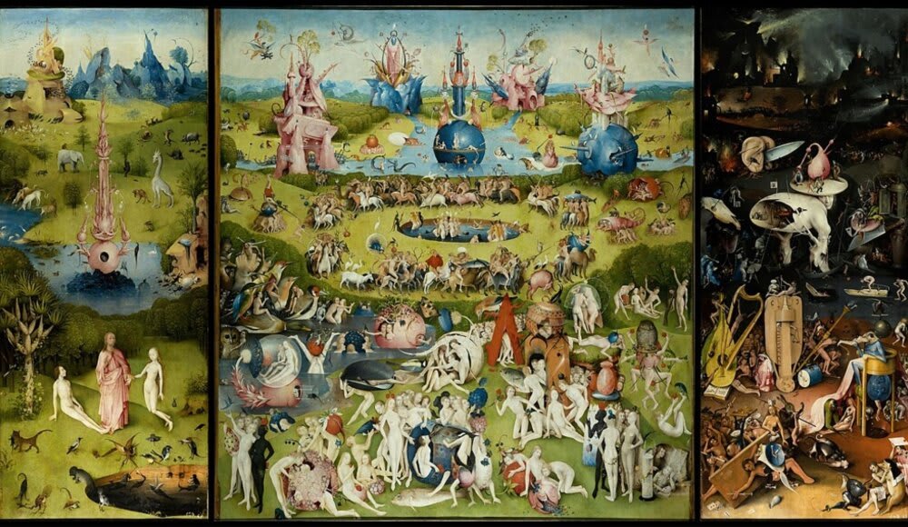 Hieronymus Bosch, El Jardín de las Delicias Terrenas