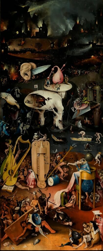Hieronymus Bosch, El Jardín de las Delicias Terrenas