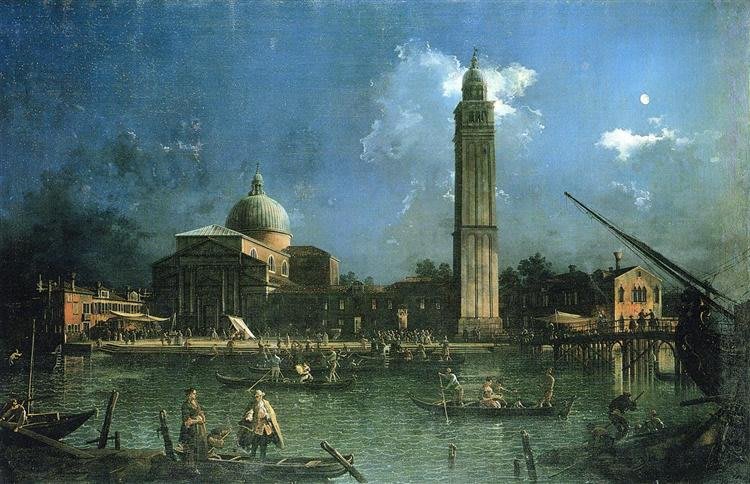 El Bucintoro en el Molo el Día de la Ascensión, una de las célebres obras de Canaletto.