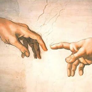Detail of The Creation of Adam